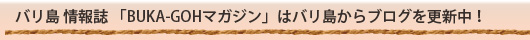 �o���� ��� �uBUKA-GOH�}�K�W���v�̓o��������u���O���X�V���I